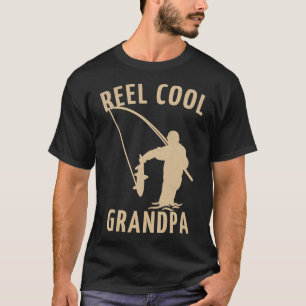 Funny Fishing Lover Grandfather Retired Reel Cool  T-Shirt