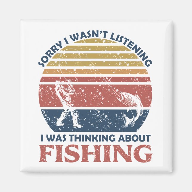 funny fishing magnet (Front)