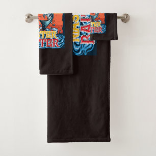 Funny Fishing Master Baiter Bath Towel Set
