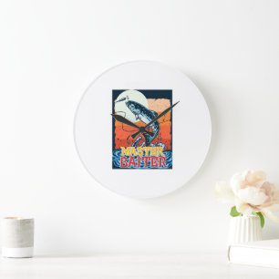 Funny Fishing Master Baiter Large Clock