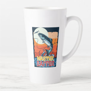 Funny Fishing Master Baiter Latte Mug