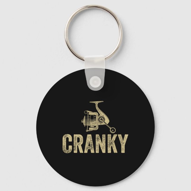 Funny Fishing Men Dad  Keychain (Front)