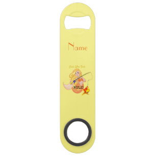 Funny Fishing Mermaid Girl Thunder_Cove Bar Key