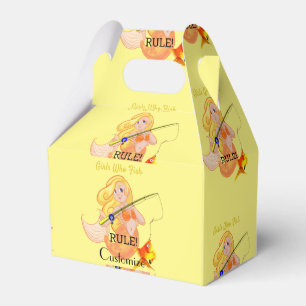 Funny Fishing Mermaid Girl Thunder_Cove Favor Box
