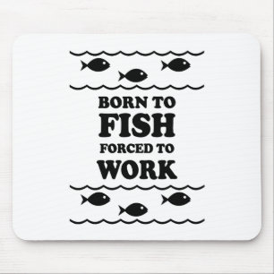 Funny fishing mouse pad
