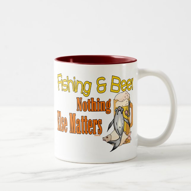 Funny Fishing Mug  Fishing Humour Fishing Beer (Right)