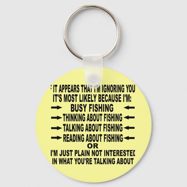 FUNNY FISHING OBSESSION KEYCHAIN (Front)