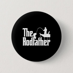 Funny Fishing Parody (the Rod Father) 2 Inch Round Button
