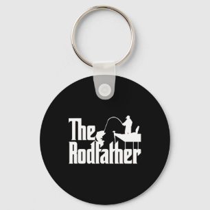 Funny Fishing Parody (the Rod Father)  Keychain