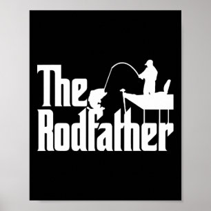 Funny Fishing Parody (the Rod Father) Poster
