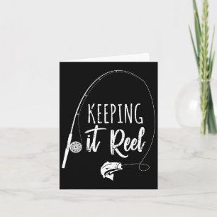Funny Fishing Pole Keeping It Reel Joke Gift Card