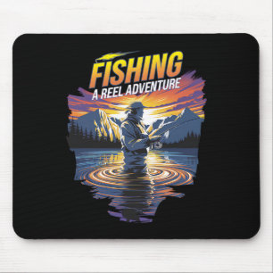 Funny Fishing Quote Artwork Perfect For Fishermen  Mouse Pad