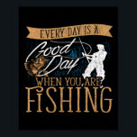 Funny Fishing Rod Fish - Fisherman  Poster<br><div class="desc">Funny Fishing Rod Fish - Fisherman</div>