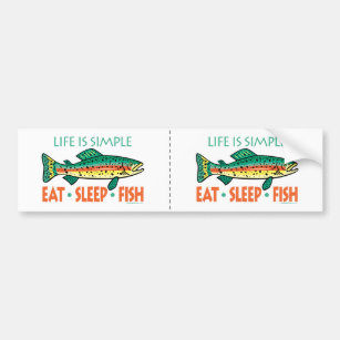 Funny Fishing Saying Bumper Sticker