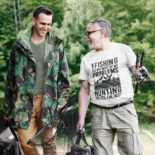 Funny Fishing Solves Most of My Problems T-Shirt