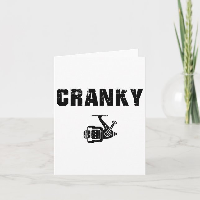 Funny Fishing Tee For Men  Card (Front)