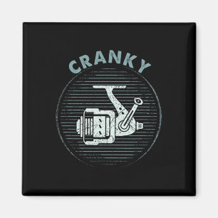 Funny Fishing Tee For Men Cranky Magnet