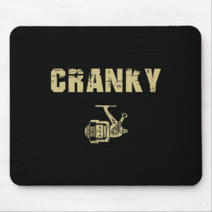 Funny Fishing Tee For Men Funny Cranky  Mouse Pad