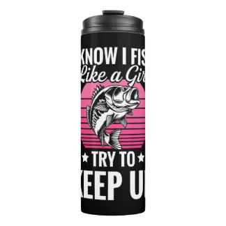 Funny Fishing Themed Thermal Tumbler