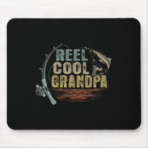 Funny Fishing Vintage Reel Cool Grandpa  Mouse Pad