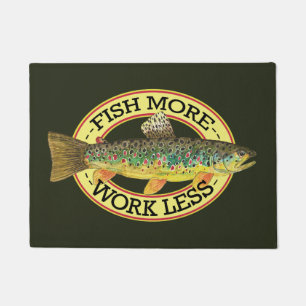 Funny Fishing Words for a Fisherman Doormat