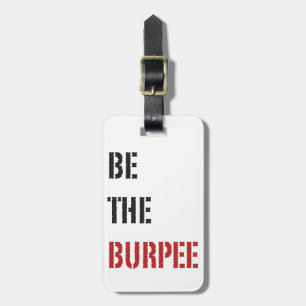 Funny Fitness Burpee Gym Humour Luggage Tag
