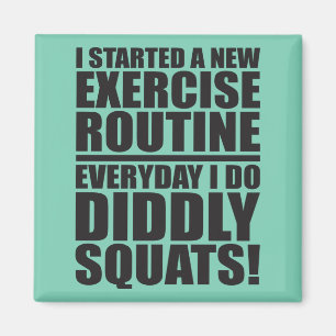 Funny Fitness Gym Magnet