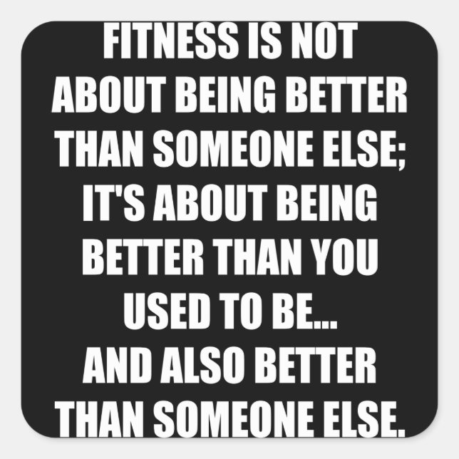 Funny Fitness Gym Motivation Sticker (Front)