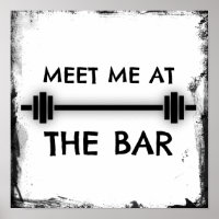 Funny Fitness Quote: Meet me at the Bar