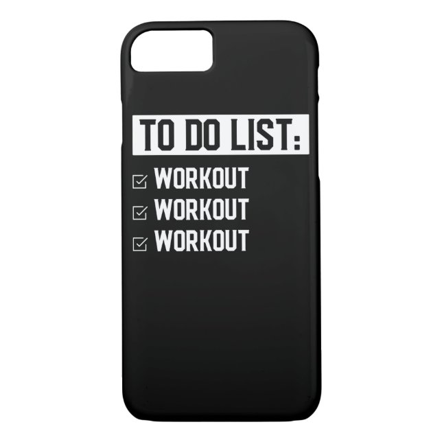 Funny Fitness Workout Motivational Saying Case-Mate iPhone Case (Back)