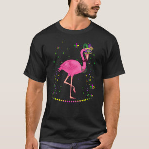 Funny Flamingo Animal Lover Cute Mardi Gras Carniv T-Shirt