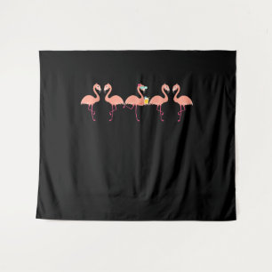 Funny Flamingo Bachelor Party Cocktail Lover Tapestry