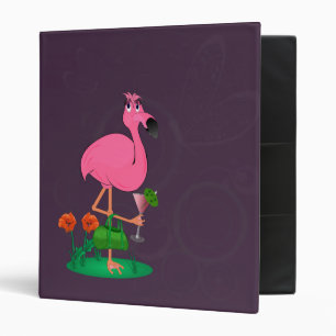 Funny Flamingo Binder