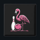 Funny Flamingo Bowling Pin Bowl Bowler  Magnet<br><div class="desc">Funny Flamingo Bowling Pin Bowl Bowler</div>