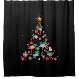 Funny Flamingo Christmas Tree