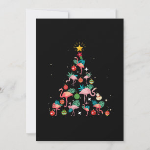 Funny Flamingo Christmas Tree Save The Date