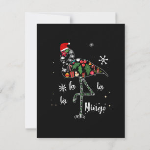 Funny Flamingo Christmas Xmas Invitation