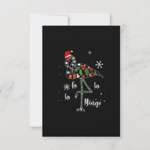 Funny Flamingo Christmas Xmas RSVP Card