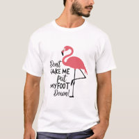 Funny Flamingo Don't Make Me Put My Foot Down 