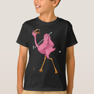 Funny Flamingo Golfing Flamingo Golf Flamingo Play T-Shirt