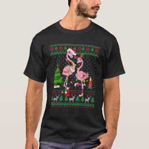 Funny Flamingo Lights Tangled Ugly Sweater Christm