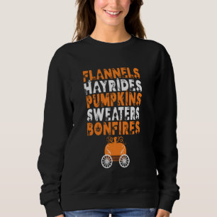 Funny Flannels Hayrides Pumpkins Sweaters Bonfires