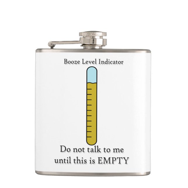 Funny Flask Booze Level (Front)