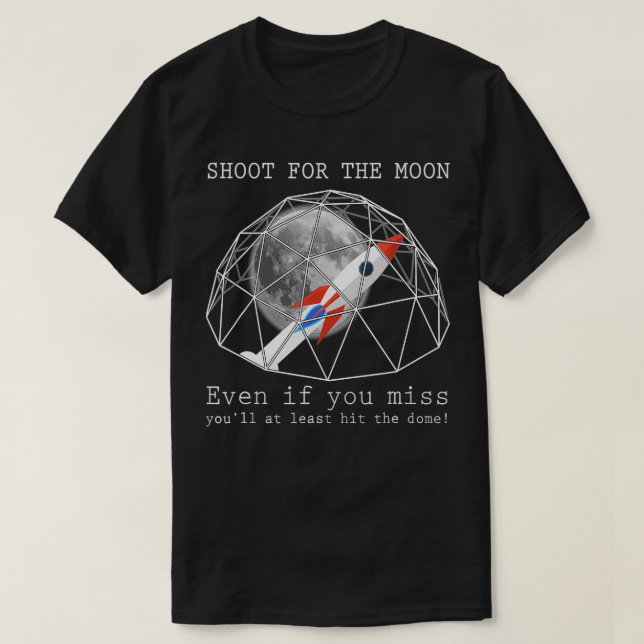 Funny Flat Earth Shirt Firmament Dome Conspiracy 1 (Design Front)