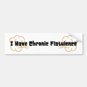 Funny Flatulence Farting Bumper Sticker