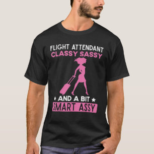 Funny Flight Attendant Stewardess Cabin Crew T-Shirt