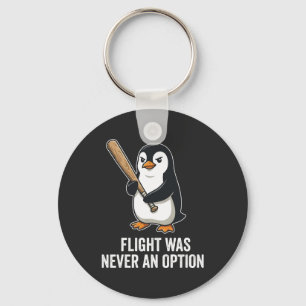 Funny Flightless Bird Penguin Design Keychain