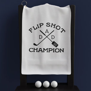 Funny Flip Shot Champion Golf Towel