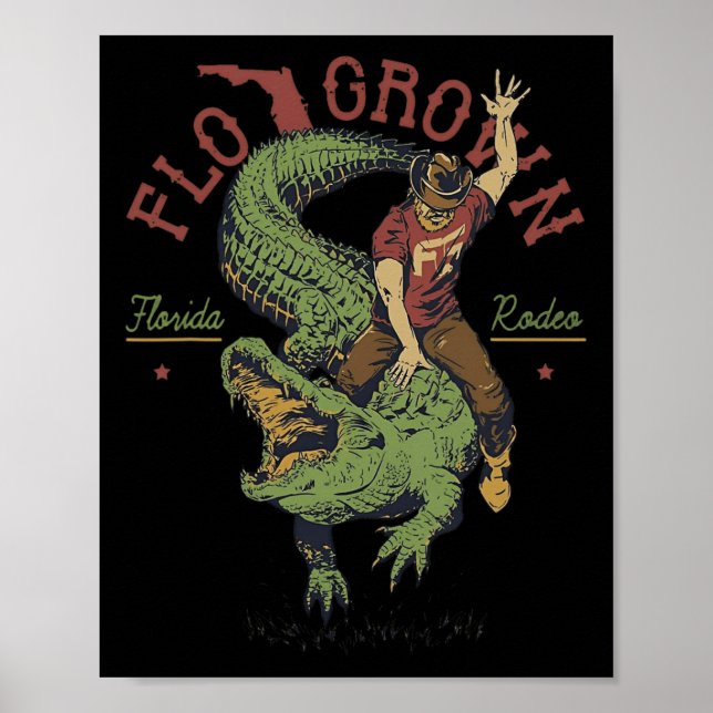 Funny Flo Grown Florida Rodeo  Poster (Front)