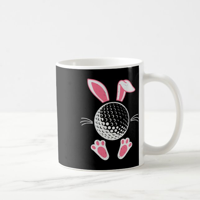 Funny Floppy Bunny Ears Golf Lovers Cute Rabbit Sp Coffee Mug (Right)